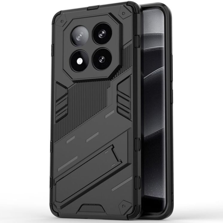 Защитный чехол Deexe Bibercas для Xiaomi Redmi Note 14 Pro Plus - Black: фото 1 из 6