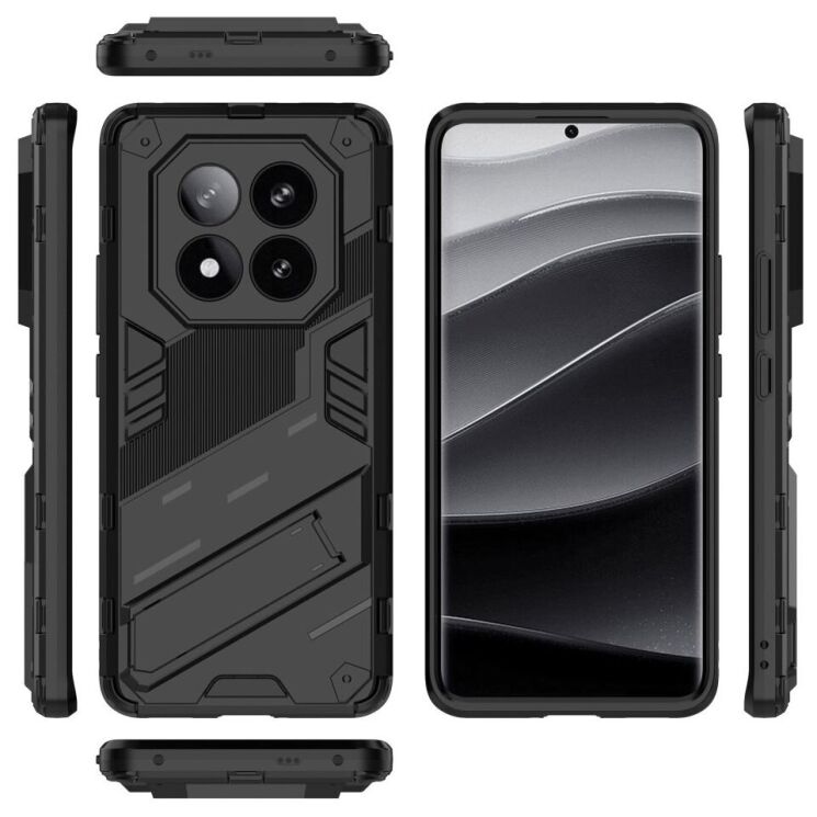 Защитный чехол Deexe Bibercas для Xiaomi Redmi Note 14 Pro Plus - Black: фото 4 из 6