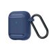 Защитный чехол Deexe Carbon Case для Apple AirPods 1 / 2 - Blue (204519L). Фото 5 из 18