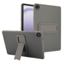 Защитный чехол Deexe Crystal Kickstand для Samsung Galaxy Tab A9 Plus (X210/216) - Grey: фото 1 из 12