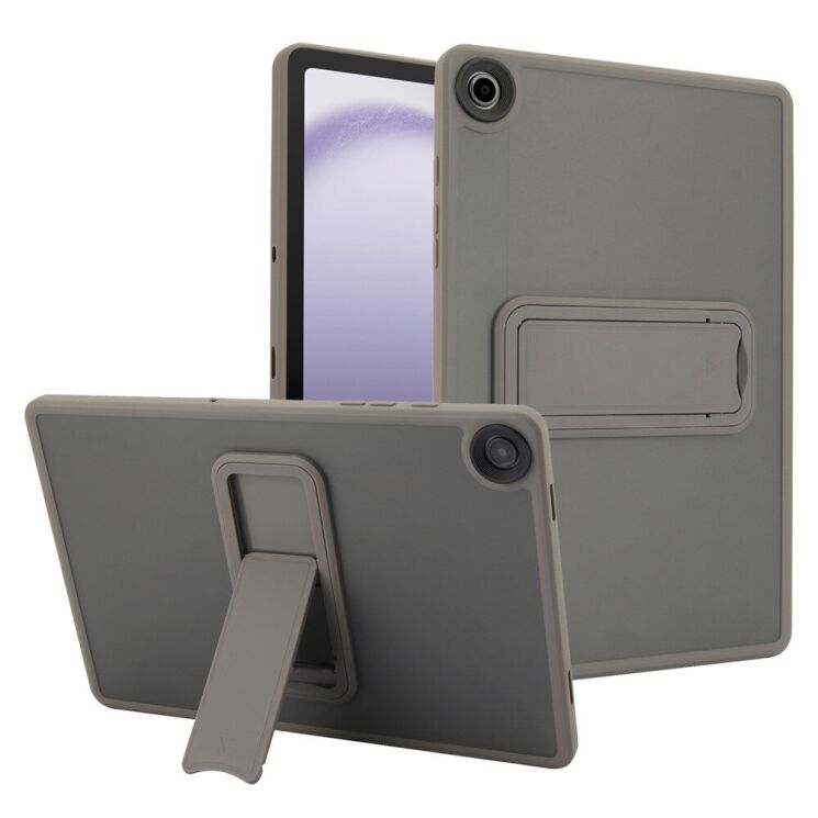 Защитный чехол Deexe Crystal Kickstand для Samsung Galaxy Tab A9 Plus (X210/216) - Grey: фото 1 из 12