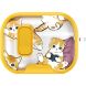 Защитный чехол Deexe Crystal Lock для AirPods Pro 2 - Cartoon Cat (306053E). Фото 2 из 9