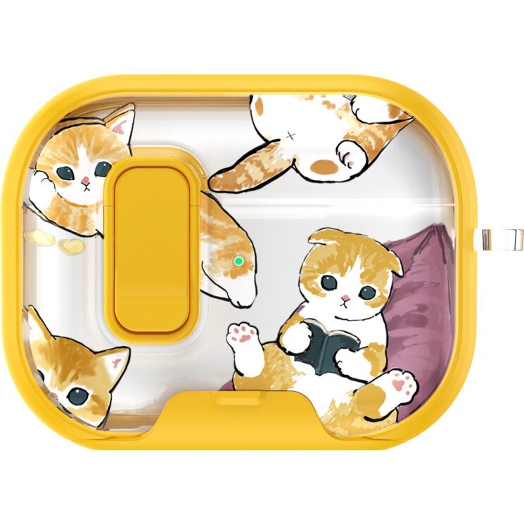 Защитный чехол Deexe Crystal Lock для AirPods Pro 2 - Cartoon Cat: фото 2 из 9