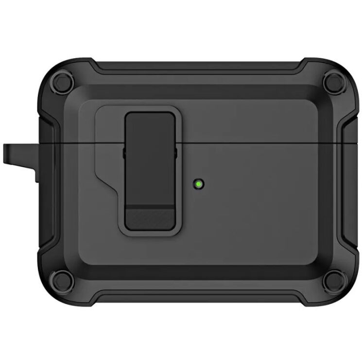 Защитный чехол Deexe Defender Armor для Apple AirPods Pro 2 - Black: фото 2 из 13