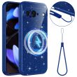 Захисний чохол Deexe Glitter Case with MagSafe для Google Pixel 9 - Blue (386701L)