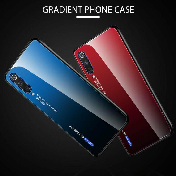 Защитный чехол Deexe Gradient Color для Xiaomi Mi A3 / Mi CC9e - Green/Blue: фото 2 из 12
