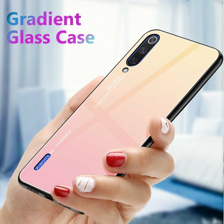 Защитный чехол Deexe Gradient Color для Xiaomi Mi A3 / Mi CC9e - Green/Blue: фото 11 из 12