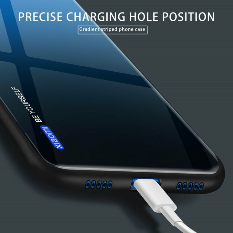 Защитный чехол Deexe Gradient Color для Xiaomi Mi A3 / Mi CC9e - Green/Blue: фото 4 из 12