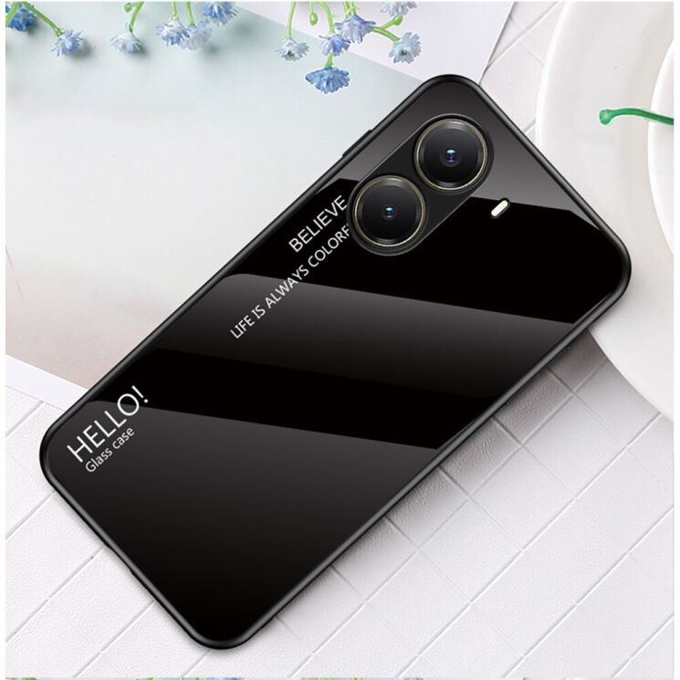 Захисний чохол Deexe Gradient Color для Xiaomi Poco X7 Pro - Black: фото 2 з 7