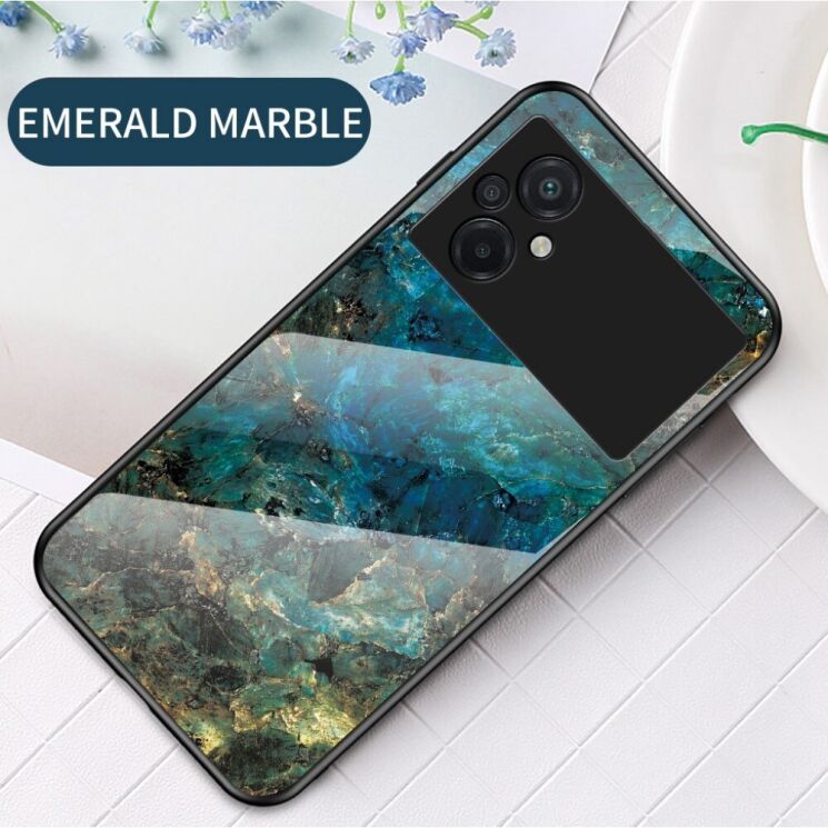 Защитный чехол Deexe Gradient Pattern для Xiaomi Poco M5 - Emerald: фото 2 из 4