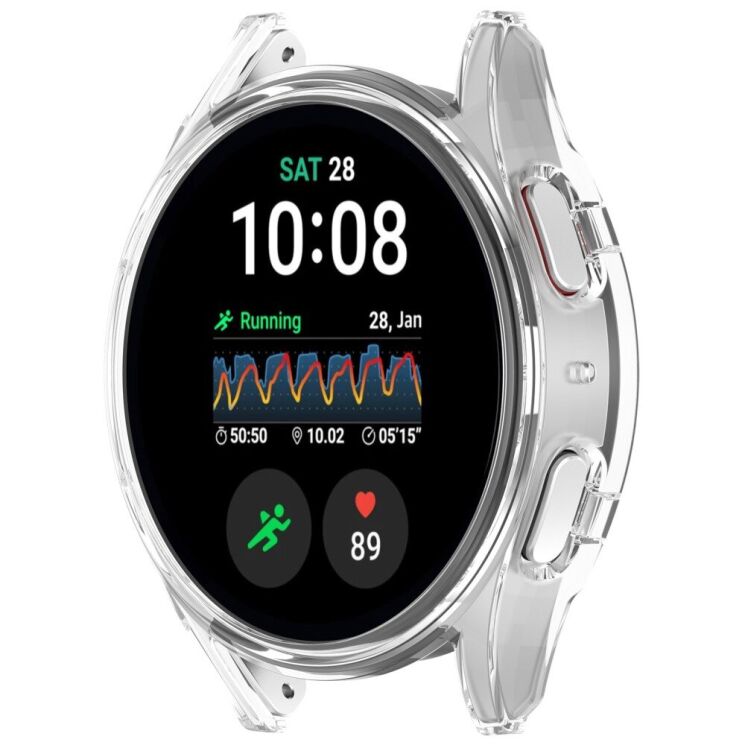 Защитный чехол Deexe Hard Frame для Samsung Galaxy Watch 7 (44mm) - Transparent: фото 5 из 7