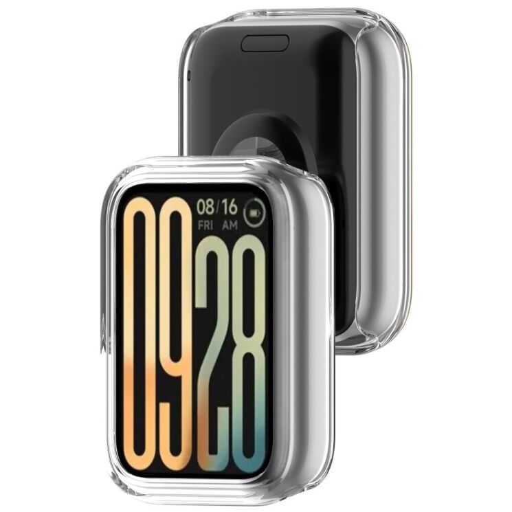 Защитный чехол Deexe Hard Frame для Xiaomi Mi Smart Band 9 Pro - Transparent: фото 6 из 7