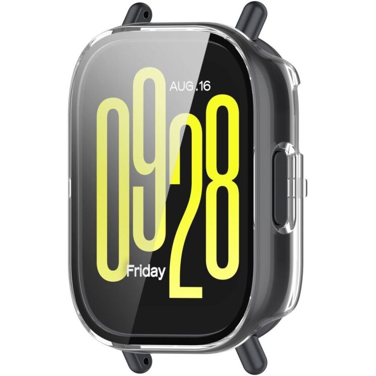 Защитный чехол Deexe Hard Frame для Xiaomi Redmi Watch 5 Active - Transparent: фото 5 из 6