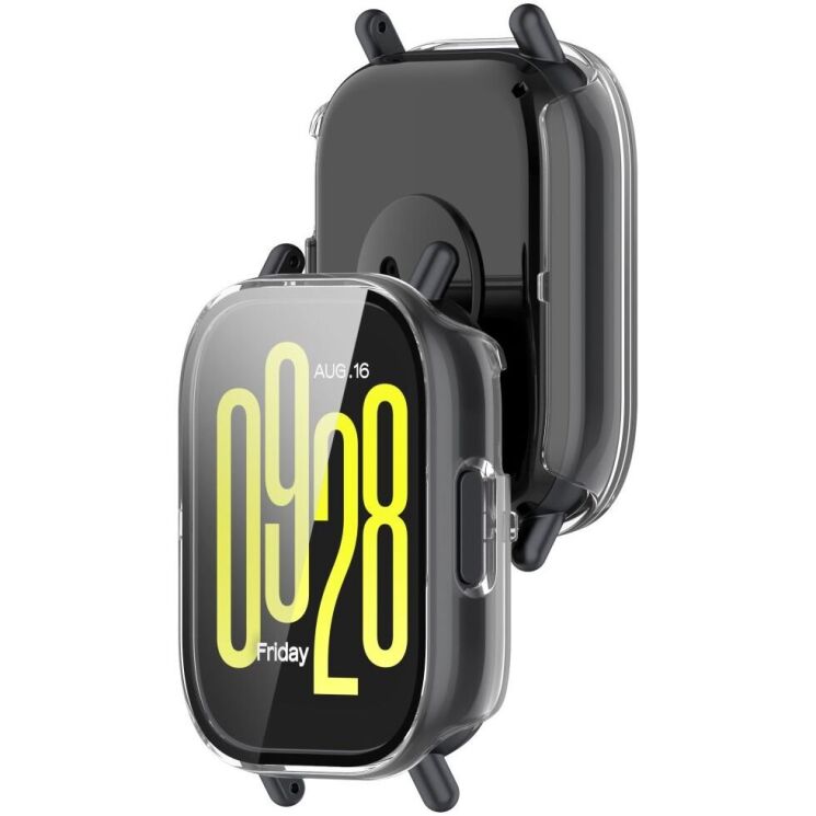 Защитный чехол Deexe Hard Frame для Xiaomi Redmi Watch 5 Active - Transparent: фото 6 из 6