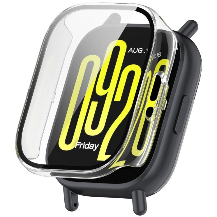 Защитный чехол Deexe Hard Frame для Xiaomi Redmi Watch 5 Active - Transparent: фото 1 из 6