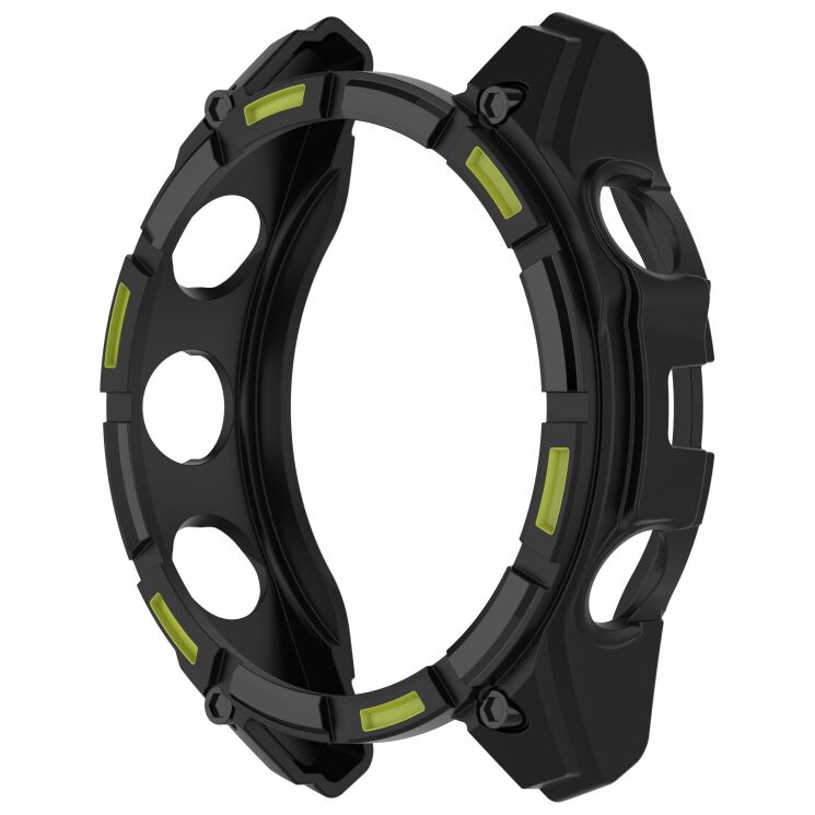 Захисний чохол Deexe Hollow Cover для Garmin Quatix 8 (51mm) - Black / Green: фото 4 з 7