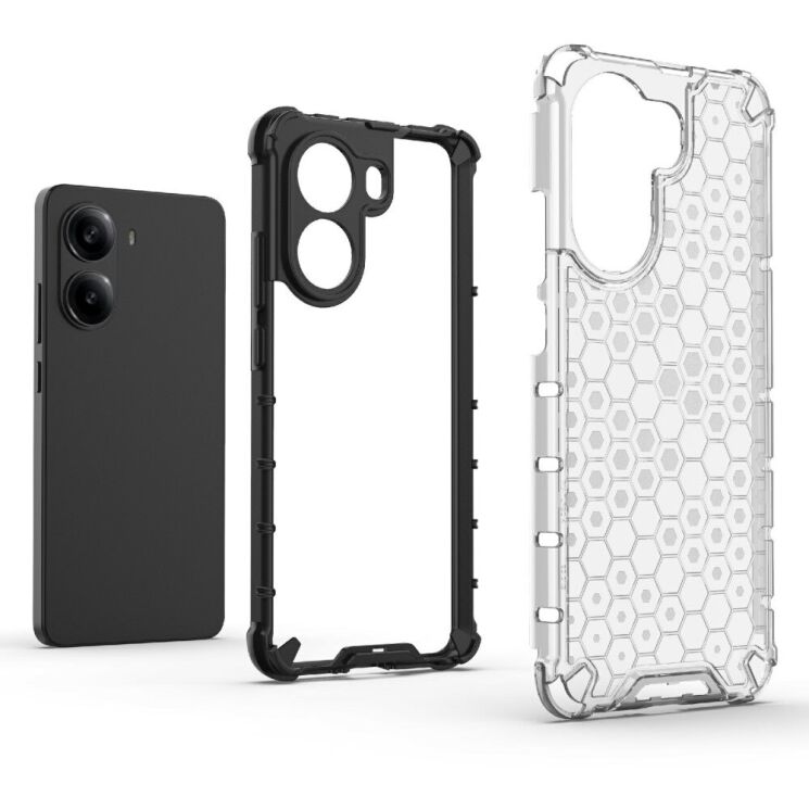 Захисний чохол Deexe Honeycomb Series для Xiaomi Poco X7 Pro - Green: фото 5 з 5