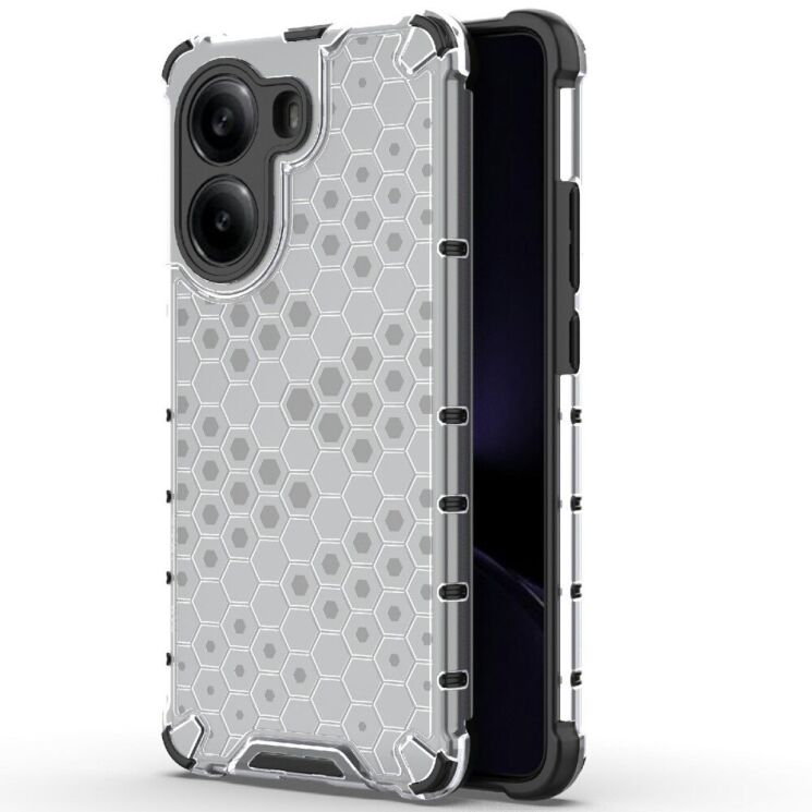 Защитный чехол Deexe Honeycomb Series для Xiaomi Poco X7 Pro - Grey: фото 1 из 5