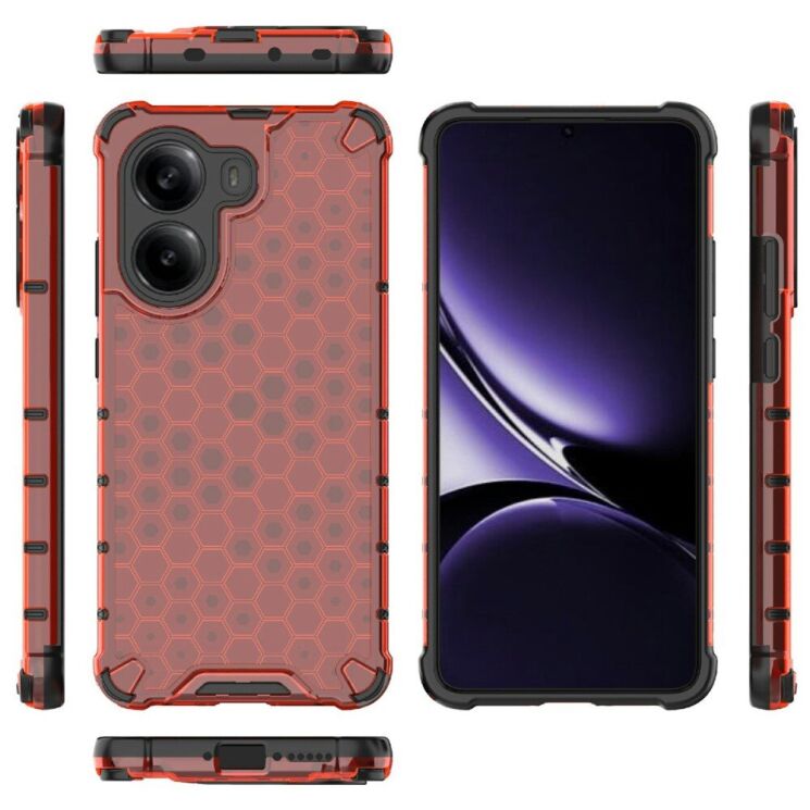 Захисний чохол Deexe Honeycomb Series для Xiaomi Poco X7 Pro - Green: фото 4 з 5