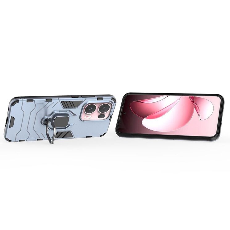 Захисний чохол Deexe Hybrid Case для OPPO Reno 13 Pro 5G - Blue: фото 3 з 6