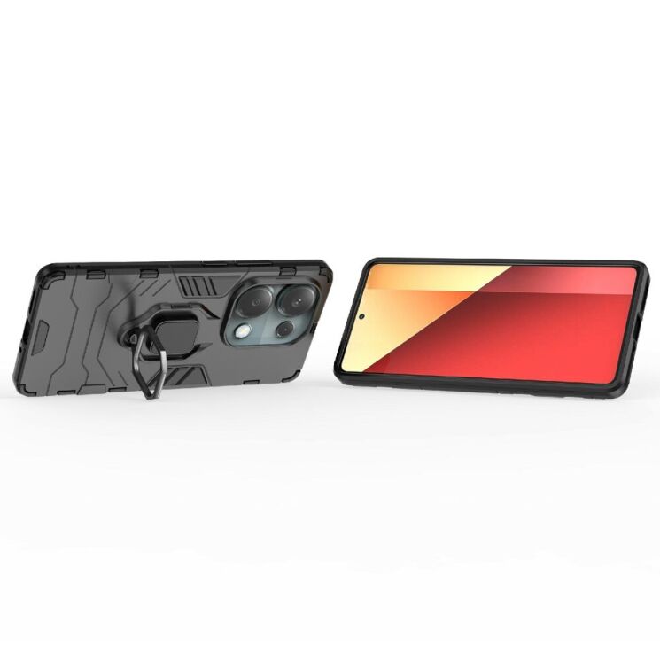 Защитный чехол Deexe Hybrid Case для Xiaomi Redmi Note 14S - Black: фото 2 из 6