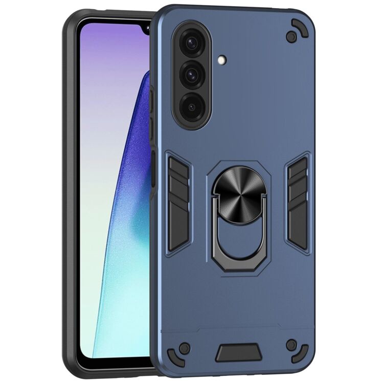 Захисний чохол Deexe Hybrid Shell для Samsung Galaxy A37 (A376) - Blue (406017L) Захисний чохол Deexe Hybrid Shell для Samsung Galaxy A37 (A376) - Blue: фото 1 з 7