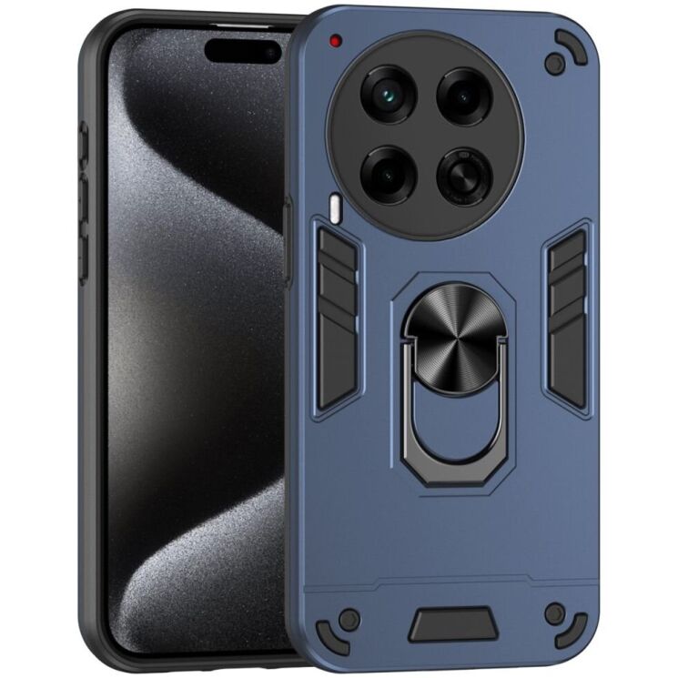 Защитный чехол Deexe Hybrid Shell для TECNO Camon 30 (CL6) - Blue: фото 1 из 7