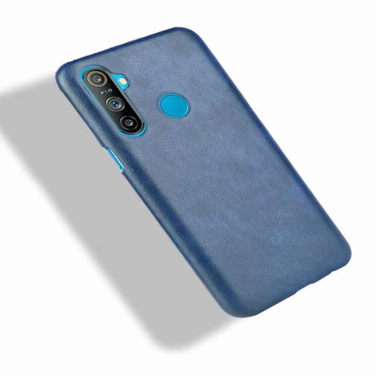 Захисний чохол Deexe Leather Back Cover для Realme C3 - Blue: фото 4 з 6
