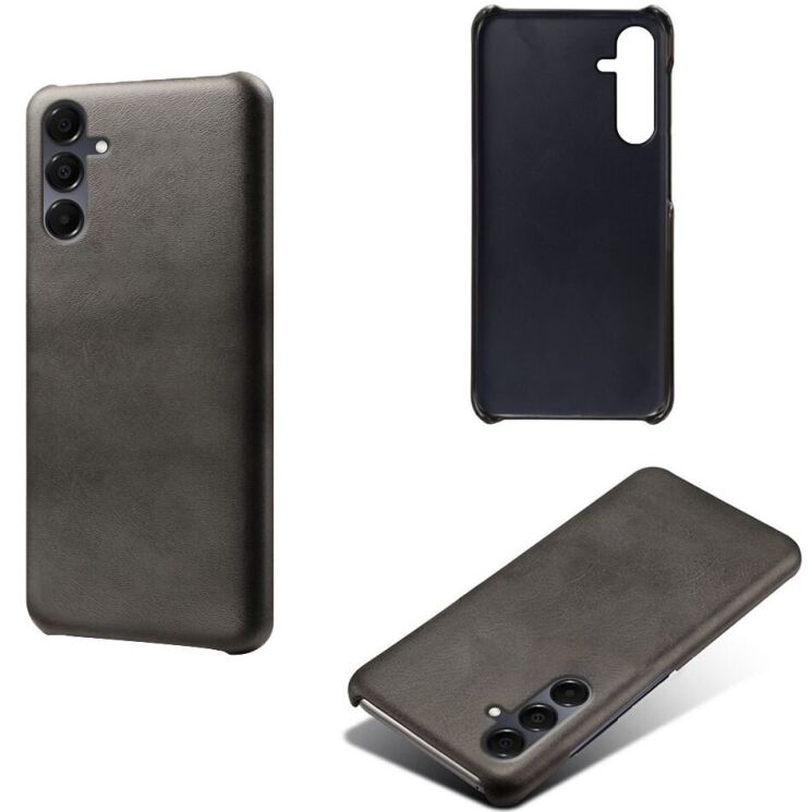 Захисний чохол Deexe Leather Back Cover для Samsung Galaxy A16 (A165) - Black: фото 2 з 4