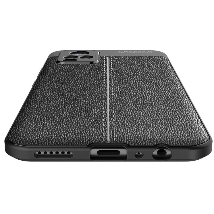 Захисний чохол Deexe Leather Cover для VIVO V20 - Black: фото 5 з 11