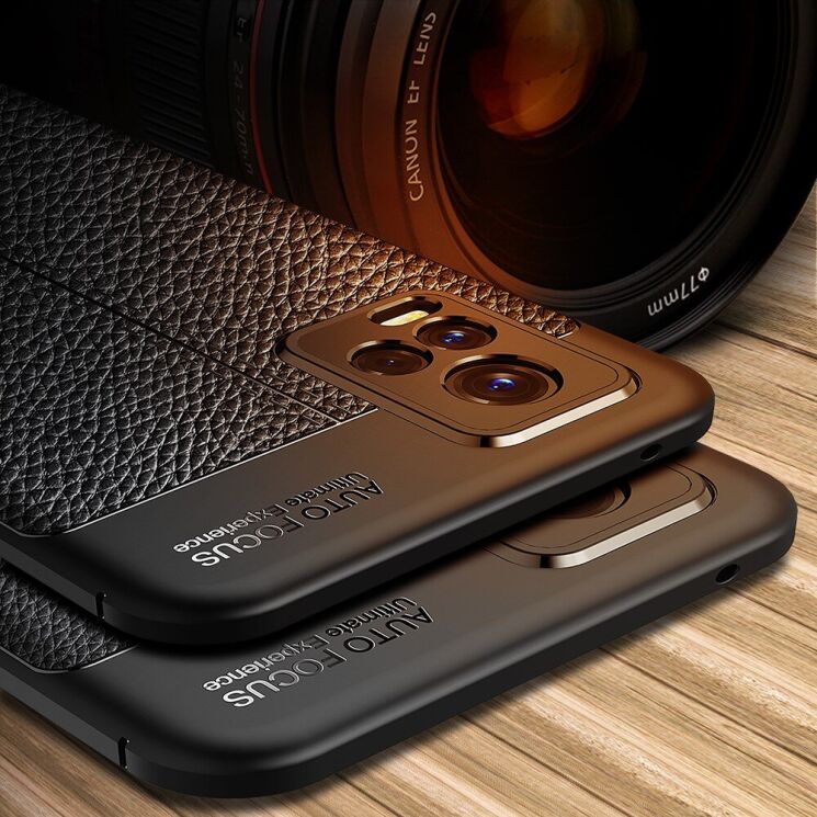 Захисний чохол Deexe Leather Cover для VIVO V20 - Blue: фото 7 з 7