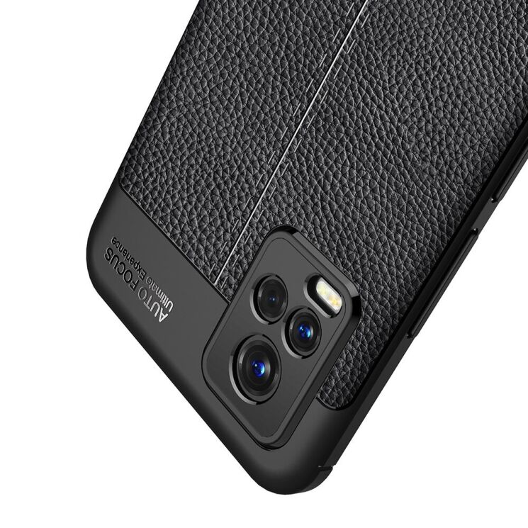 Захисний чохол Deexe Leather Cover для VIVO V20 - Black: фото 2 з 11