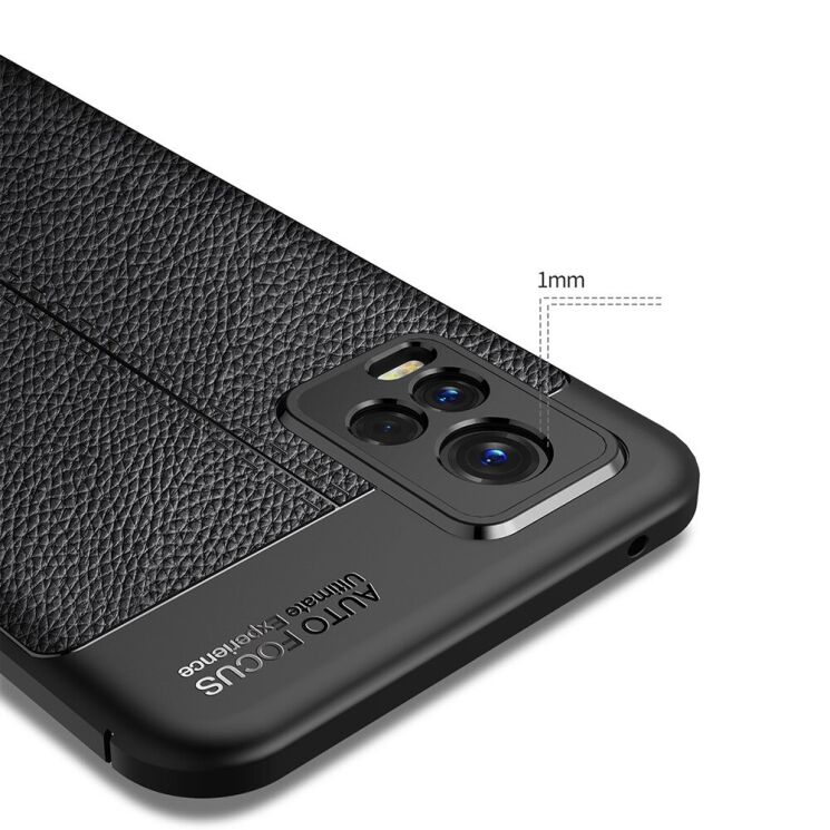 Захисний чохол Deexe Leather Cover для VIVO V20 - Blue: фото 6 з 7