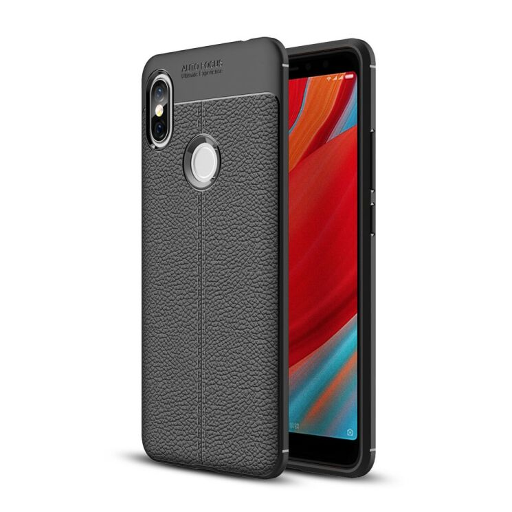 Защитный чехол Deexe Leather Cover для Xiaomi Redmi S2 - Black: фото 1 из 9