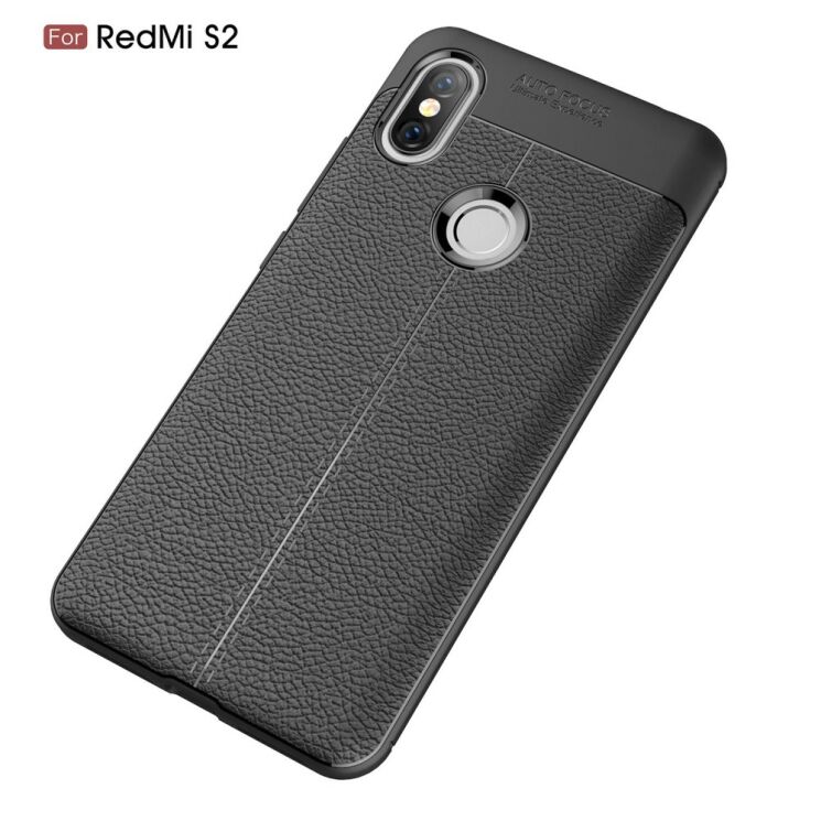 Защитный чехол Deexe Leather Cover для Xiaomi Redmi S2 - Black: фото 2 из 9