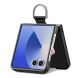 Захисний чохол Deexe Litchi Ring Case для Samsung Galaxy Flip 8 - Black (423527B). Фото 5 з 11
