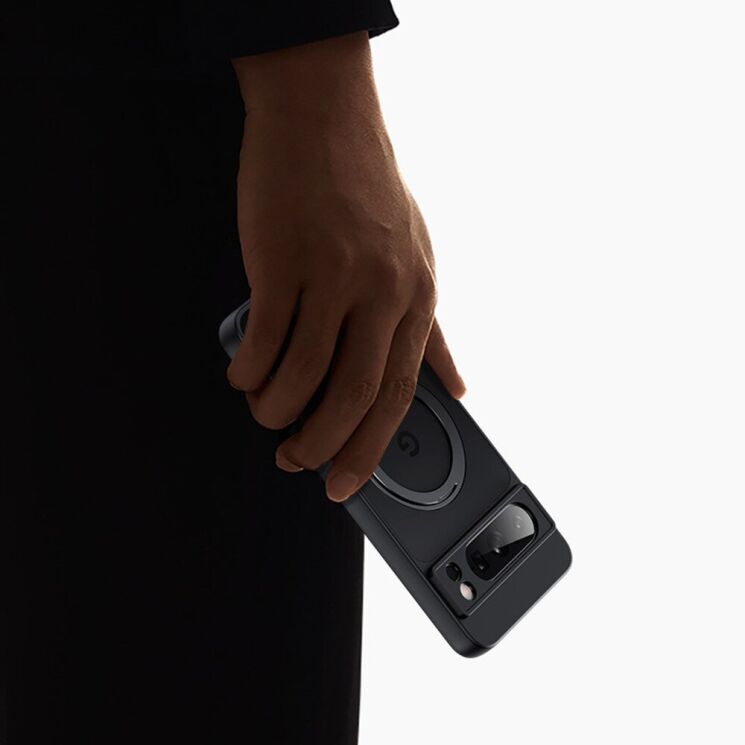 Защитный чехол Deexe Mag Stand для Google Pixel 9 Pro XL - Black: фото 8 из 9