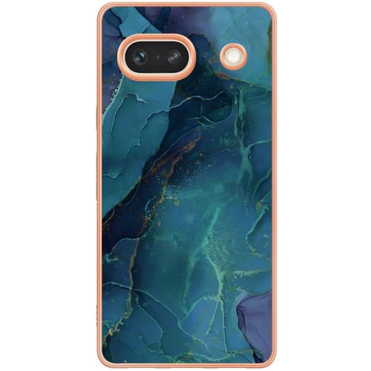 Защитный чехол Deexe Marble Case для Google Pixel 7a - Green: фото 2 из 6