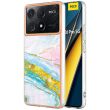 Защитный чехол Deexe Marble Style для Xiaomi Poco X6 Pro - Light Green (345857LG)