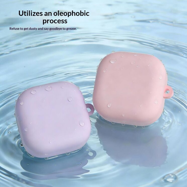 Захисний чохол Deexe Matte Case (FH) для Samsung Galaxy Buds 4 / Buds 4 Pro - Pink: фото 4 з 8