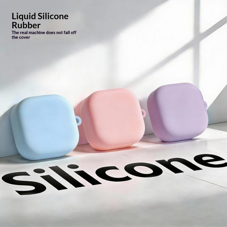 Захисний чохол Deexe Matte Case (FH) для Samsung Galaxy Buds 4 / Buds 4 Pro - Pink: фото 7 з 8