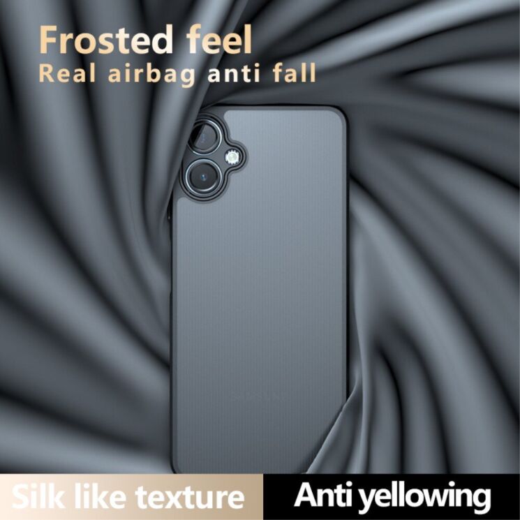 Защитный чехол Deexe Matte Skin для Samsung Galaxy A06 (A065) - Transparent / Black: фото 8 из 12