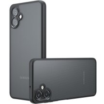 Защитный чехол Deexe Matte Skin для Samsung Galaxy A06 (A065) - Transparent / Black: фото 1 из 12