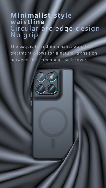 Защитный чехол Deexe Matte Skin with MagSafe для Motorola Edge 60 / Edge 60 Fusion - Black: фото 14 из 20