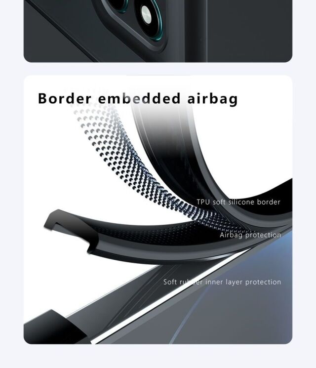 Защитный чехол Deexe Matte Skin with MagSafe для Motorola Edge 60 / Edge 60 Fusion - Black: фото 8 из 20