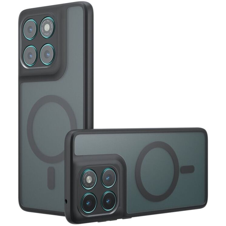 Защитный чехол Deexe Matte Skin with MagSafe для Motorola Edge 60 / Edge 60 Fusion - Black: фото 1 из 20