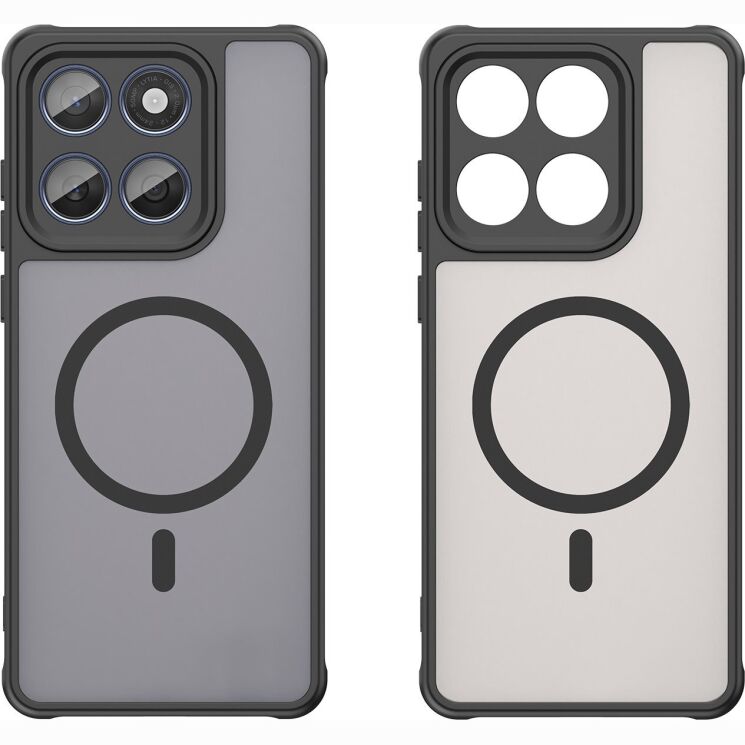 Захисний чохол Deexe Matte Skin with MagSafe для Motorola Signature - Black: фото 2 з 8