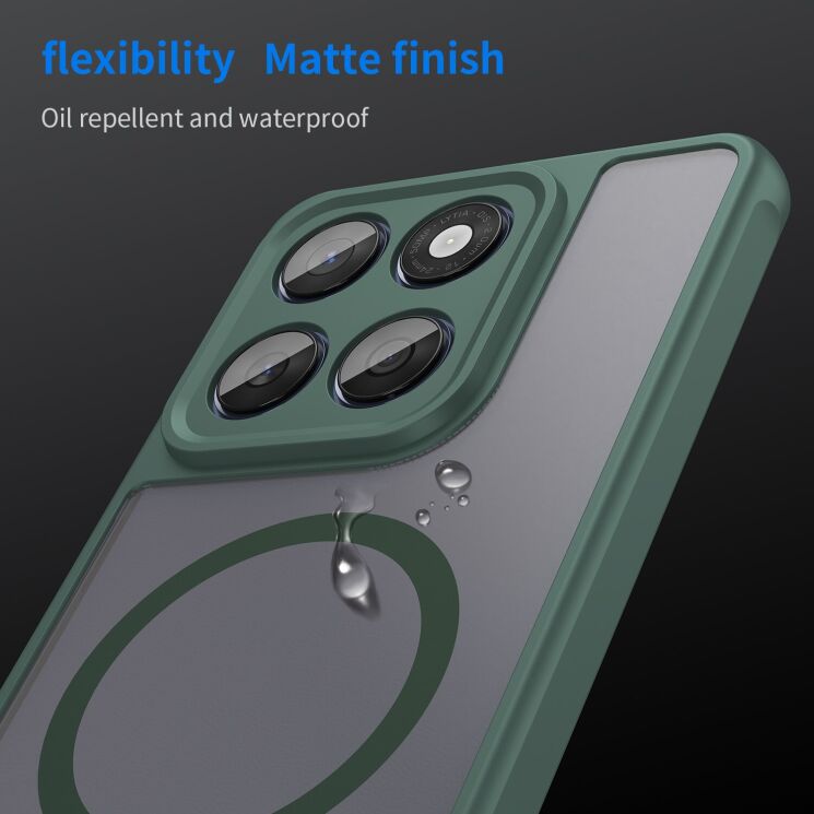 Захисний чохол Deexe Matte Skin with MagSafe для Motorola Signature - Black: фото 6 з 8