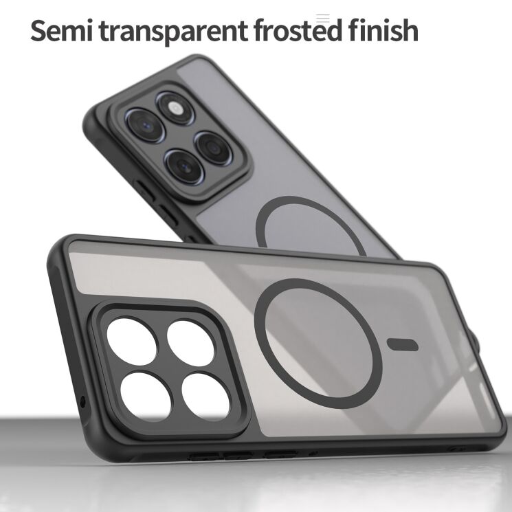 Захисний чохол Deexe Matte Skin with MagSafe для Motorola Signature - Black: фото 4 з 8