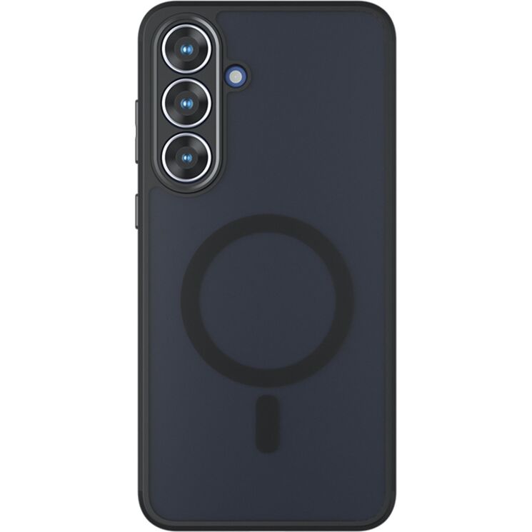 Защитный чехол Deexe Matte Skin with MagSafe для Samsung Galaxy S26 FE - Black: фото 1 из 12
